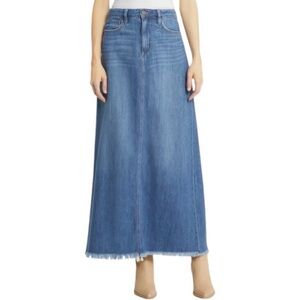 Hidden Peyton Denim Maxi Skirt in Medium Denim - NWT